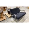 Image 3 : 3 ASSORTED OTTOMANS & METAL FRAMED LOVESEAT