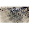Image 2 : 6 METAL ADJUSTABLE ROLLING STOOLS
