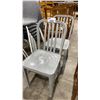 Image 1 : PAIR OF METAL CHAIRS