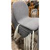 Image 2 : SET OF 8 MATCHING METAL BASE DINING CHAIRS