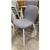 Image 4 : SET OF 8 MATCHING METAL BASE DINING CHAIRS