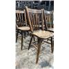 Image 4 : SET OF 4 MATCHING VINTAGE DINING CHAIRS