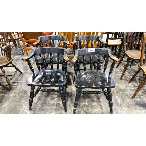 SET OF 4 MATCHING VINTAGE DINING CHAIRS