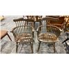 Image 3 : PAIR OF MATCHING WOOD ANTIQUE DINING CHAIRS