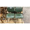Image 2 : 6 MATCHING LEATHER AND METAL DINING CHAIRS