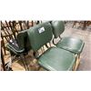 Image 3 : 6 MATCHING LEATHER AND METAL DINING CHAIRS