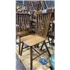 Image 3 : 9 MATCHING WOOD DINING CHAIRS