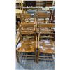 Image 1 : 6 MATCHING WOOD DINING CHAIRS