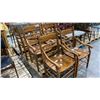 Image 2 : 6 MATCHING WOOD DINING CHAIRS
