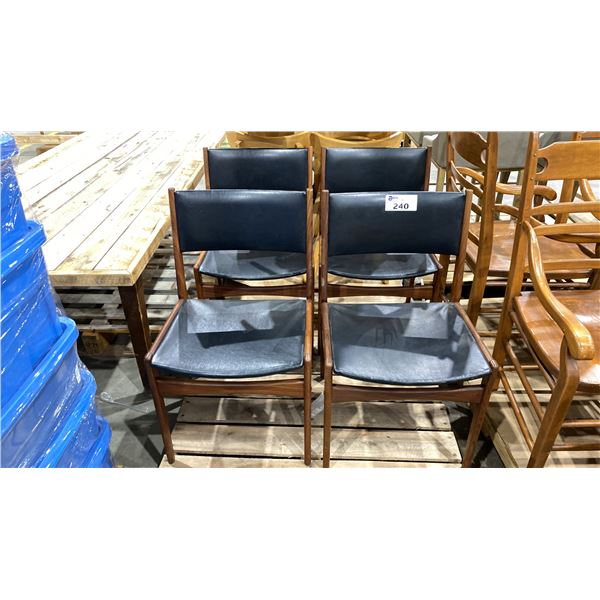SET OF 4 MID CENTURY DANISH MODERN FREM ROJLE DINING CHAIRS