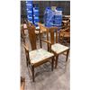 Image 1 : PAIR OF MATCHING VINTAGE WOOD DINING CHAIRS