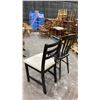 Image 3 : PAIR OF VINTAGE WOOD DINING CHAIRS