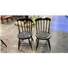 Image 1 : PAIR OF VINTAGE WOOD DINING CHAIRS