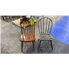 Image 1 : PAIR OF VINTAGE WOOD DINING CHAIRS