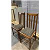 Image 2 : PAIR OF MATCHING VINTAGE WOOD CHAIRS