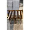 Image 3 : PAIR OF MATCHING VINTAGE WOOD CHAIRS