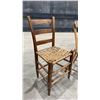 Image 2 : 2 ANTIQUE WOOD CHAIRS