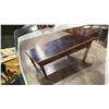 Image 1 : BLACK TOP WOOD DINING TABLE