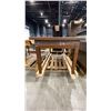 Image 3 : BLACK TOP WOOD DINING TABLE