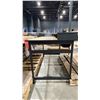 Image 2 : BLACK FRAMED WOOD TOP DESK