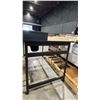 Image 3 : BLACK FRAMED WOOD TOP DESK