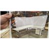 Image 1 : MOBILE FOLDING TABLE & WHITE MODERN 2 DRAWER DESK