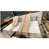 Image 2 : MOBILE FOLDING TABLE & WHITE MODERN 2 DRAWER DESK