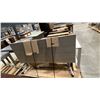 Image 4 : MOBILE FOLDING TABLE & WHITE MODERN 2 DRAWER DESK