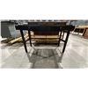 Image 3 : BLACK WOOD DESK WITH 3 MATCHING FLOATING SHELVES