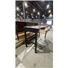 Image 4 : BLACK WOOD DESK WITH 3 MATCHING FLOATING SHELVES