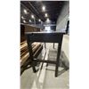 Image 5 : BLACK WOOD DESK WITH 3 MATCHING FLOATING SHELVES