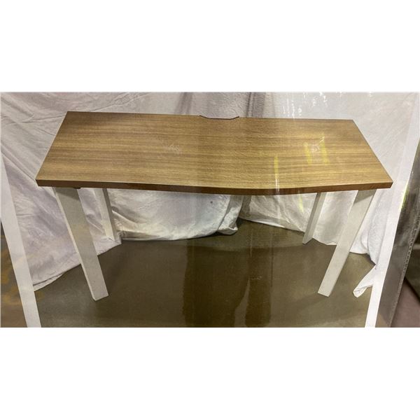 PAIR OF MATCHING WOOD TOP PACKING TABLES