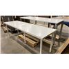 Image 2 : PAIR OF WOOD TOP PACKING TABLES