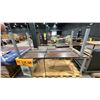 Image 2 : PAIR OF MATCHING WOOD TOP PACKING TABLES