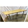 Image 1 : PAIR OF METAL BASE WOOD TOP DESKS