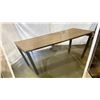 Image 2 : PAIR OF METAL BASE WOOD TOP DESKS