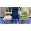 Image 1 : 3 ASSORTED ACCENT CHAIRS