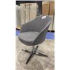 Image 3 : PAIR OF MATCHING METAL BASE LOUNGE CHAIRS
