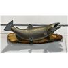 Image 1 : CHINOOK SALMON MOUNT ON NATURAL DRIFTWOOD BASE