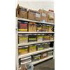 Image 1 : CONTENTS OF ENTIRE SHELVING UNIT- ASSORTED ENVELOPES, ROLODEX, HANGING FOLDERS, MAIL ROOM SUPPLIES