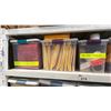 Image 6 : CONTENTS OF ENTIRE SHELVING UNIT- ASSORTED ENVELOPES, ROLODEX, HANGING FOLDERS, MAIL ROOM SUPPLIES