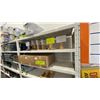 Image 1 : CONTENTS OF ENTIRE SHELVING UNIT- SMALL TABLE TOP WHITE BOARDS, LAPTOPS, HOTDOG TRAYS, SKEWERS &