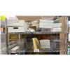 Image 2 : CONTENTS OF ENTIRE RACK- ASSORTED ORGANIZING BINS, DISPLAYS, PAPER & MORE