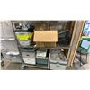 Image 3 : CONTENTS OF ENTIRE RACK- ASSORTED ORGANIZING BINS, DISPLAYS, PAPER & MORE