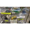 Image 3 : CONTENTS OF ENTIRE RACK- PAPER TOWEL DISPENSER, TISSUE BOXES, HAIR PRODUCTS, SOAP DISHES, HOT WATER