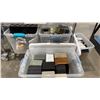 Image 4 : CONTENTS OF ENTIRE RACK- PAPER TOWEL DISPENSER, TISSUE BOXES, HAIR PRODUCTS, SOAP DISHES, HOT WATER