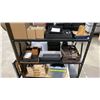 Image 4 : CONTENTS OF ENTIRE SHELVING UNIT- ASSORTED OFFICE ORGANIZERS & ARTWORK