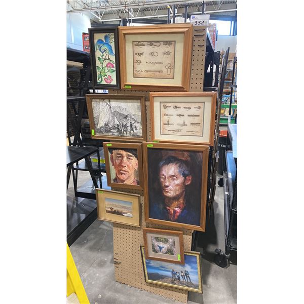 GROUP OF ASSORTED ARTWORK