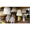 Image 4 : SHELF OF ASSORTED DECORATIVE TABLE LAMPS