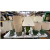 Image 1 : LARGE GROUP OF ASSORTED GREEN DECORATIVE TABLE LAMPS
